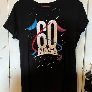60 year anniversary NASA shirt with USA on back